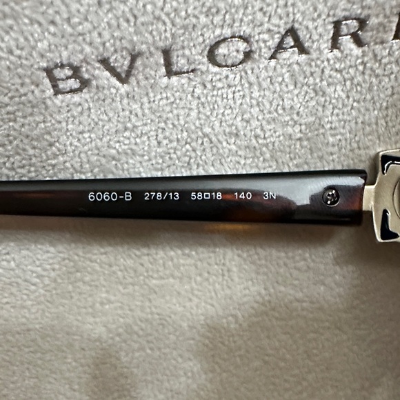 ⭐️BVLGARI 6060-B Vintage Butterfly Amber Swarovski Tortoise, Gradient Sunglasses - Picture 12 of 16